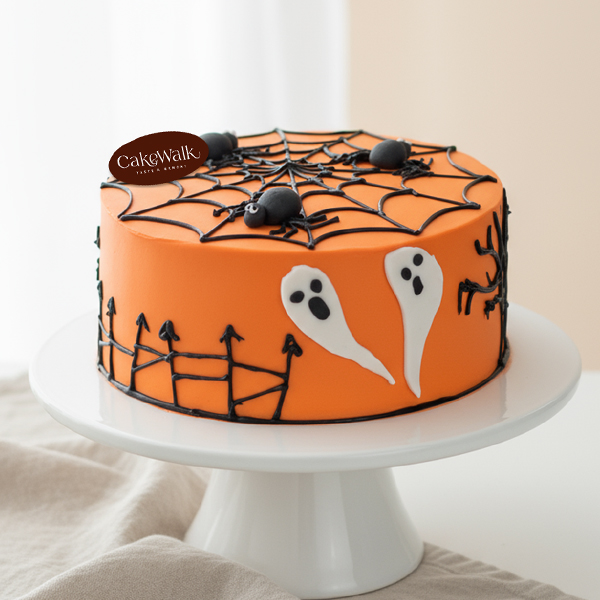 Spider Theme Halloween Cake