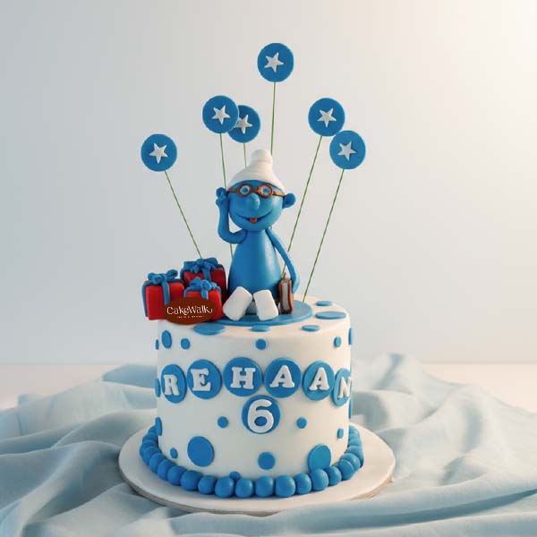 Brainy Smurf Cake