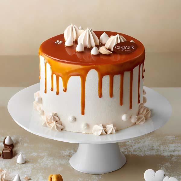 Butter Scotch Drip Caramel Cake