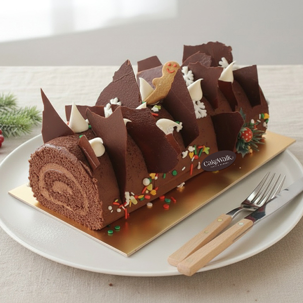 Classic Rich Chocolate Swiss Roll | Soft & Creamy