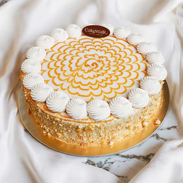 Eggless Butterscotch Marble Cake