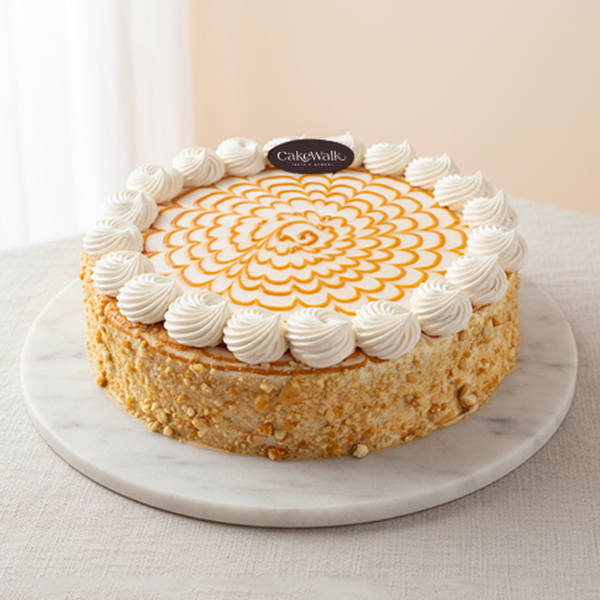 Eggless Butterscotch Marble Cake