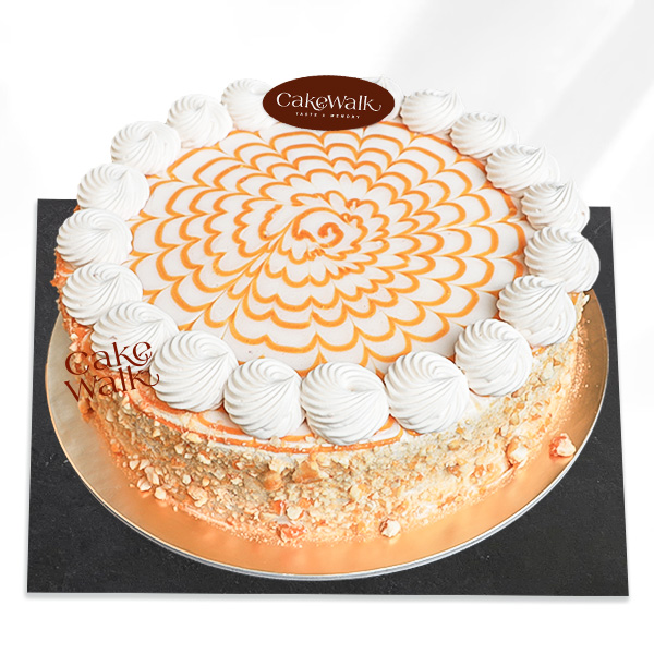 Eggless Butterscotch Marble Cake
