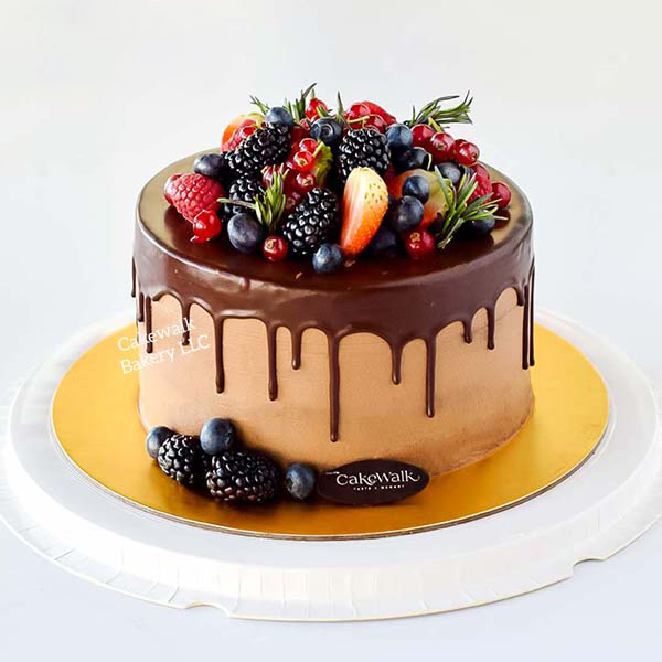 Chocolate Berry Drip Cake