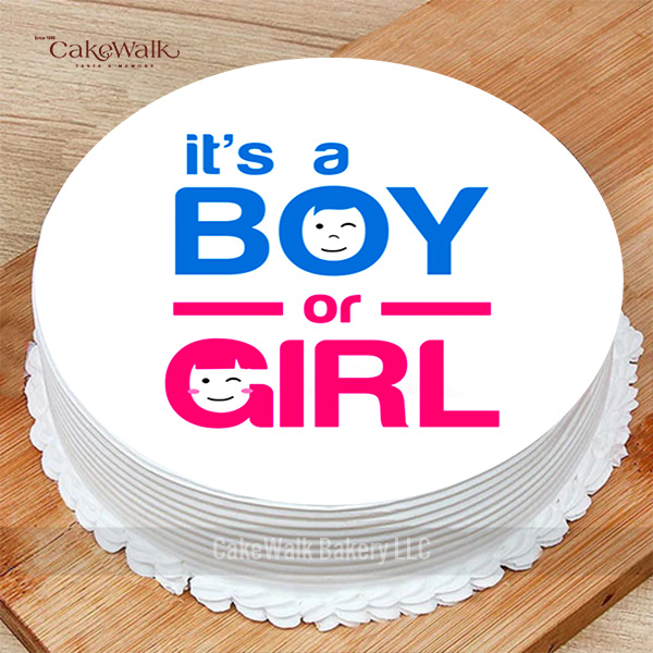 Boy or Girl baby Shower Cake