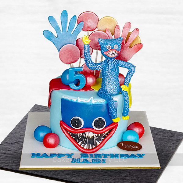 Huggy Wuggy Theme Cake