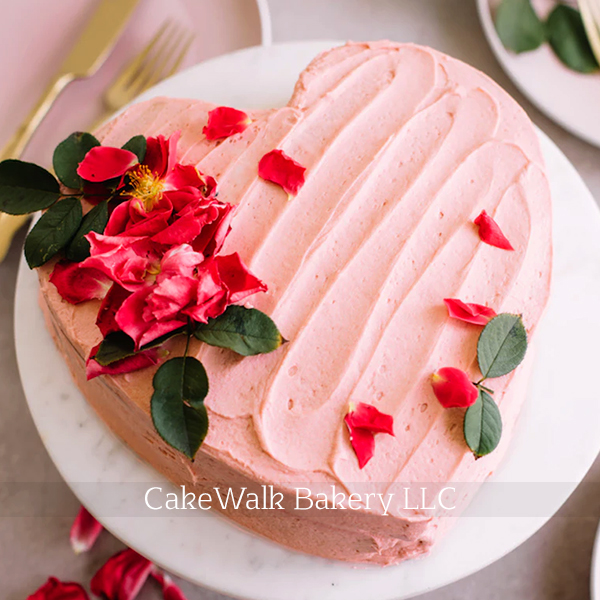 Rose Petal Cake-Rose Gold