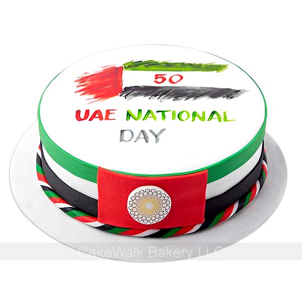 UAE FLAG NATIONAL DAY CAKE