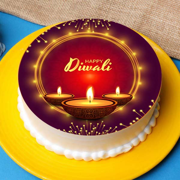 Diwali Special Photo Cream Cake