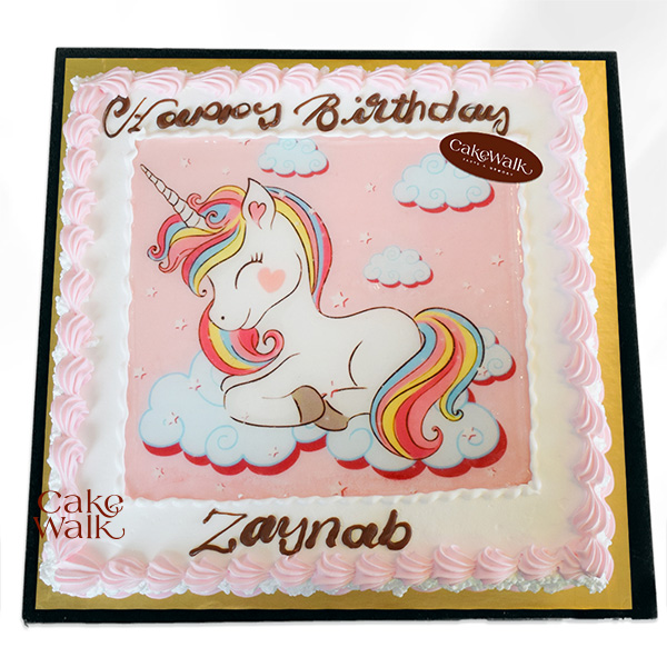 UNICORN PHOTO THEME CAKE