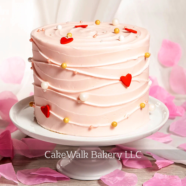 Rosette Pink Love Cake 