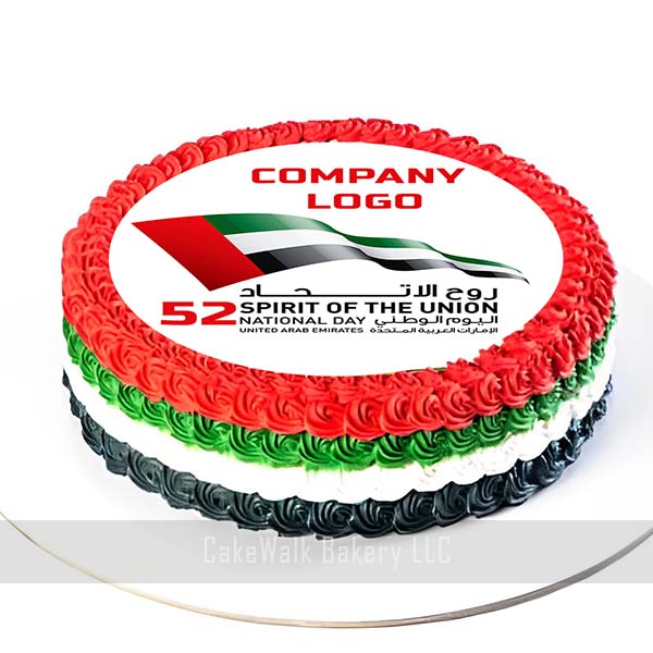 UAE National Day Corporate Cake-Round
