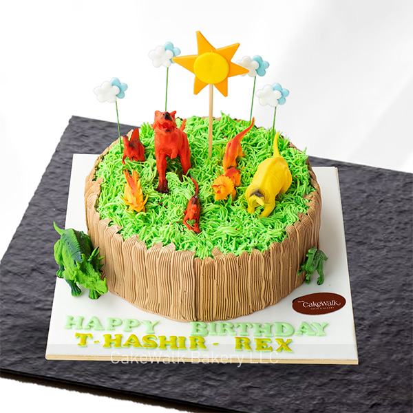 Dinosaur Theme Cake