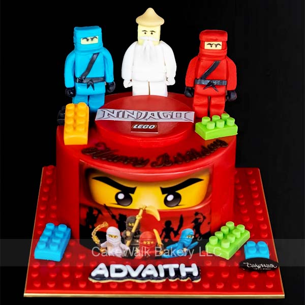 Lego Ninjago Theme Cake