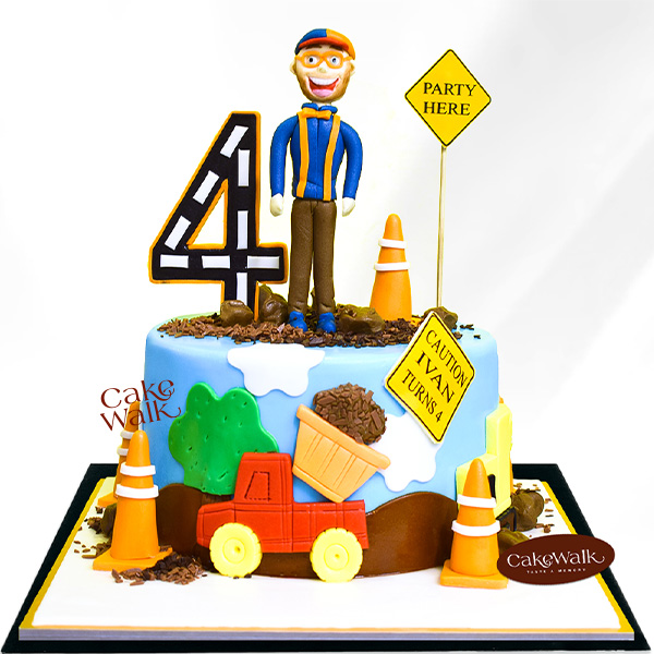 Construction Theme Cake