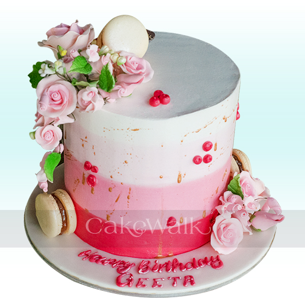 Pink Flower Cake