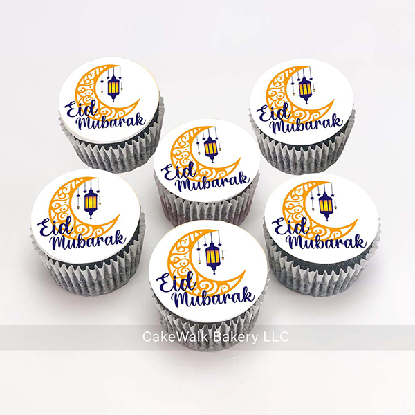 Eid Mubarak Printed CupCakes