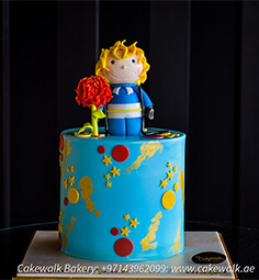 CARTOON WITH GLAXY THEME CAKE