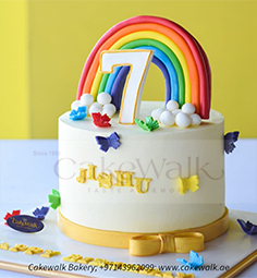 RAINBOW THEME CAKE