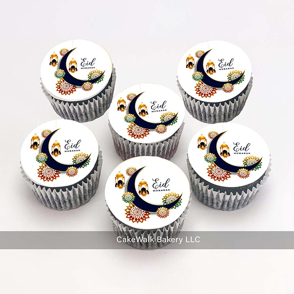 Eid Mubarak Printed CupCakes
