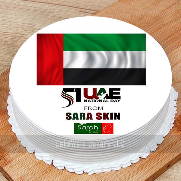 UAE National Day Flag Corporate Cake