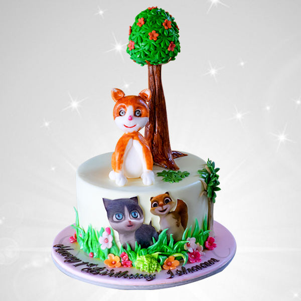 Kitty Cats Theme Cake Kitty Cats Theme Cake