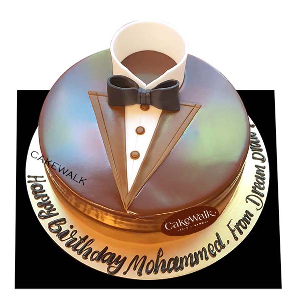 GROOM TO BE -Bow Chocolate Cake 