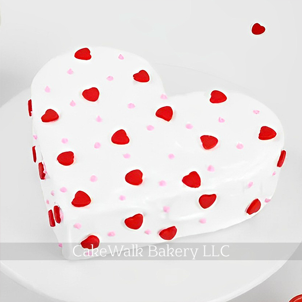 Mini Red Heart Cake