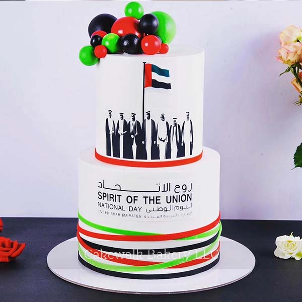 UAE National Day 2 Tier Cake