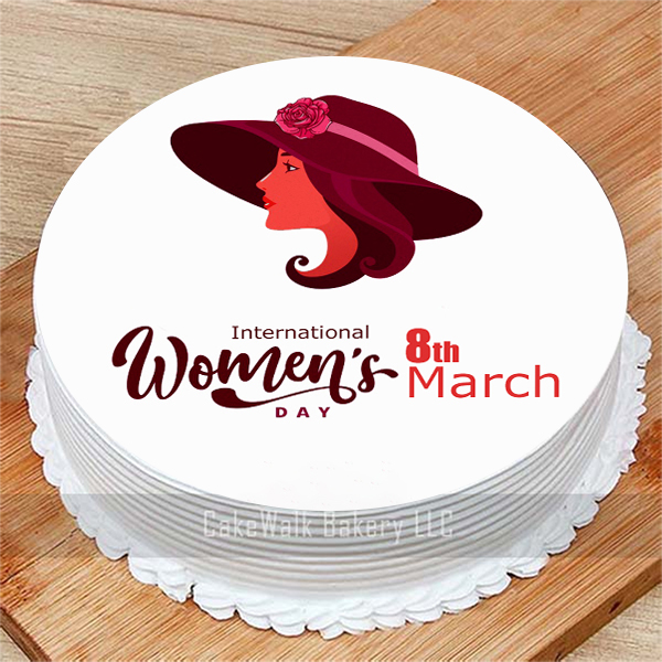 International Women's Day Cake-Round