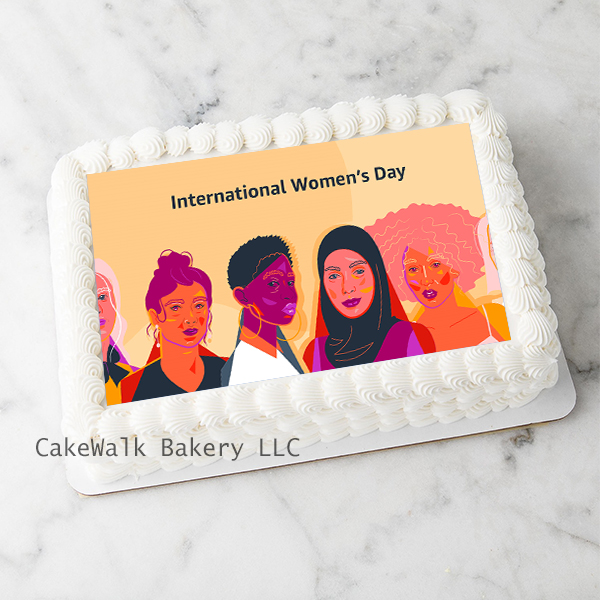 International Women's Day Cake-Printed