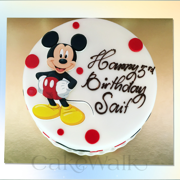 Minnie / MICKEY Mouse Photo Theme Cake