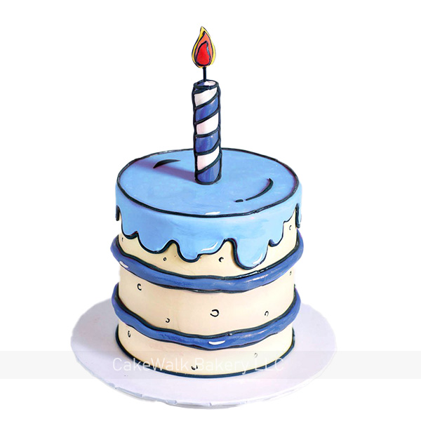 Comic Cakes-Blue