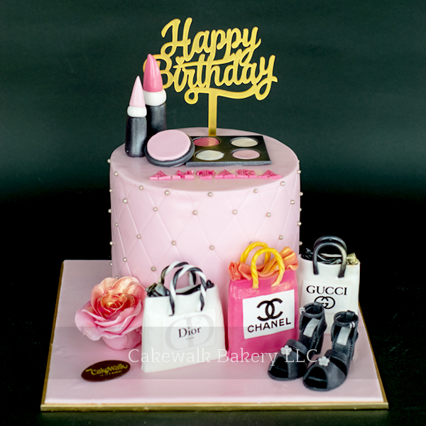 Makeup Theme Cake-2