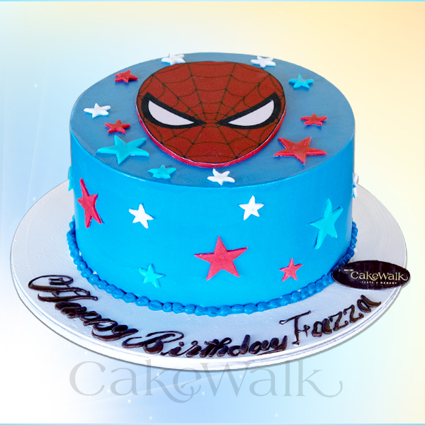 spider man photo cake
