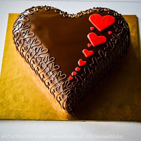 Red Heart Chocolate Special Cake
