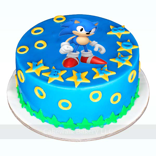 Super Sonic Theme Cake