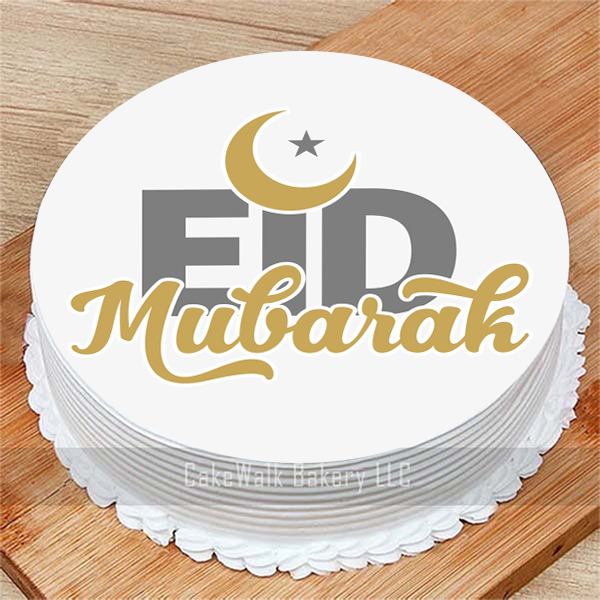 Eid Mubarak Printed Cake