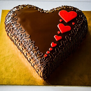 Red Heart Chocolate Special Cake
