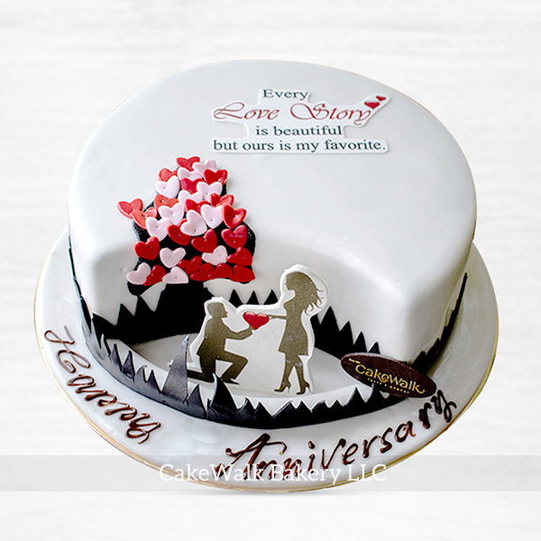 Adorable Couple In Love cake