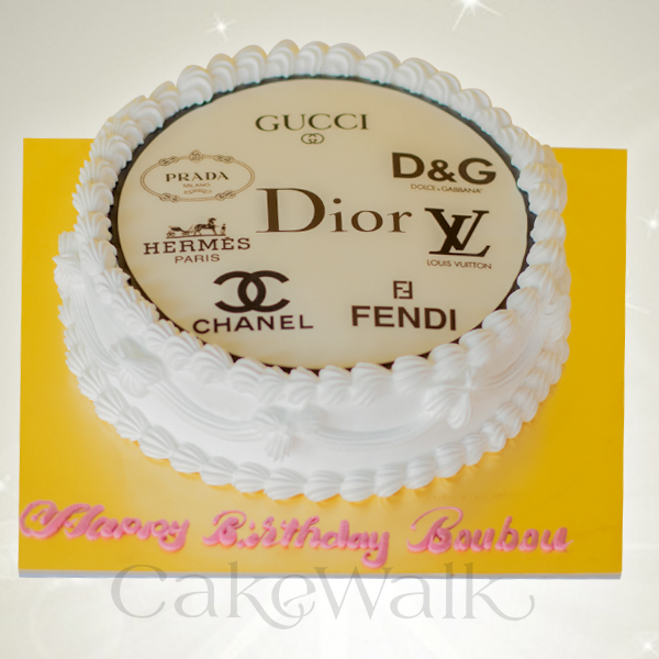 chanel logo cake topper decorations