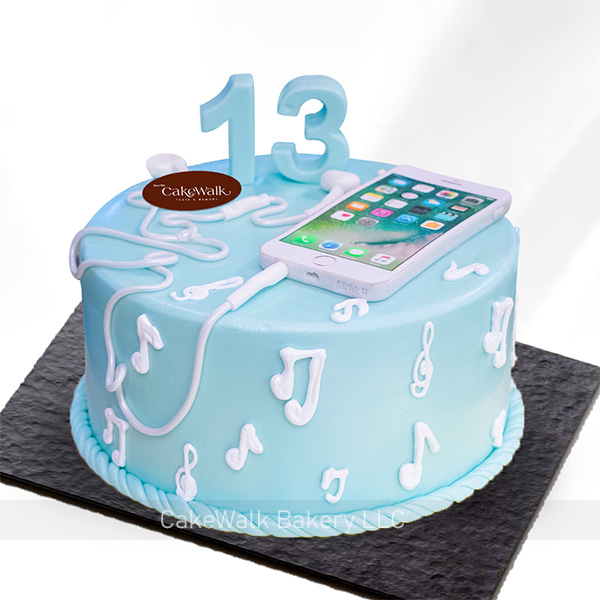 8OTH Music Themed Birthday Cake NC567 – Cake Boutique