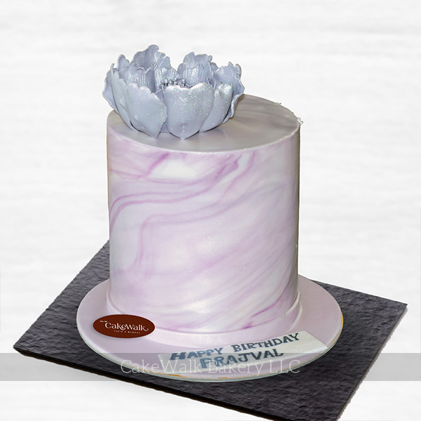 Marble Design Theme Cake