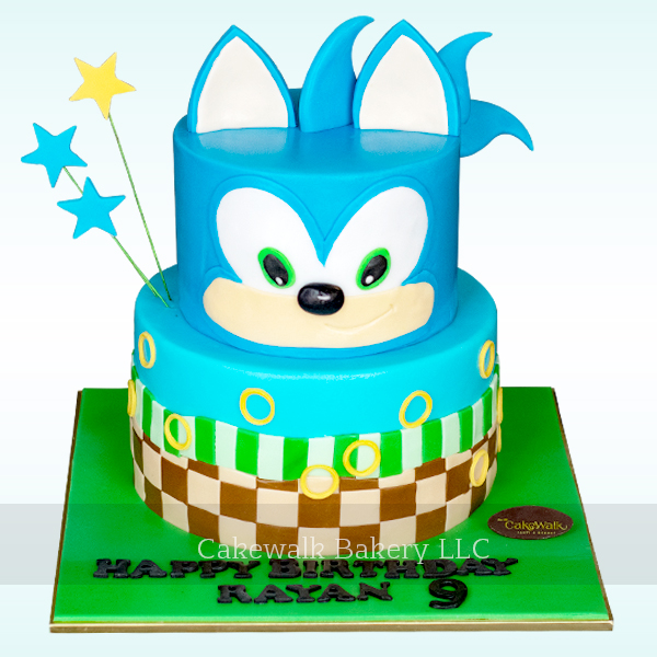 Super Sonic - 2 Tier Theme Cake