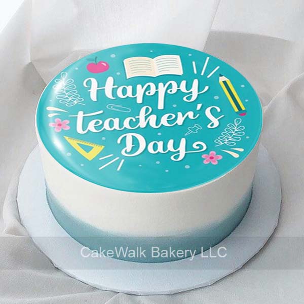 Teacher Day Photo Cake