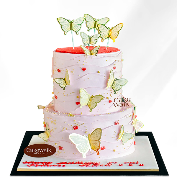 Butterflies Cake 2 tier