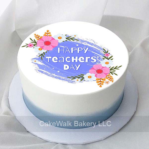 Teachers Day Special Floral Cake
