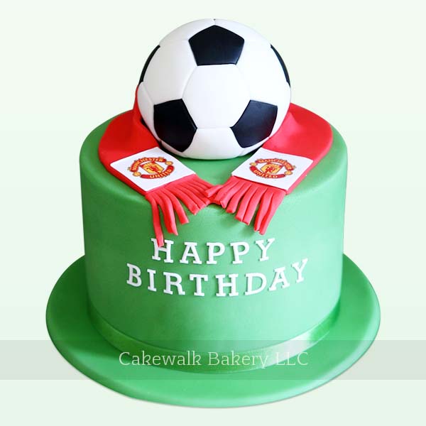 Manchester United Football Theme Cake