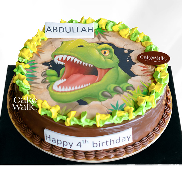 DINOSAUR THEME PHOTO CAKE