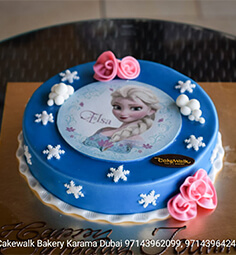ELSA  AINA Printed Cake